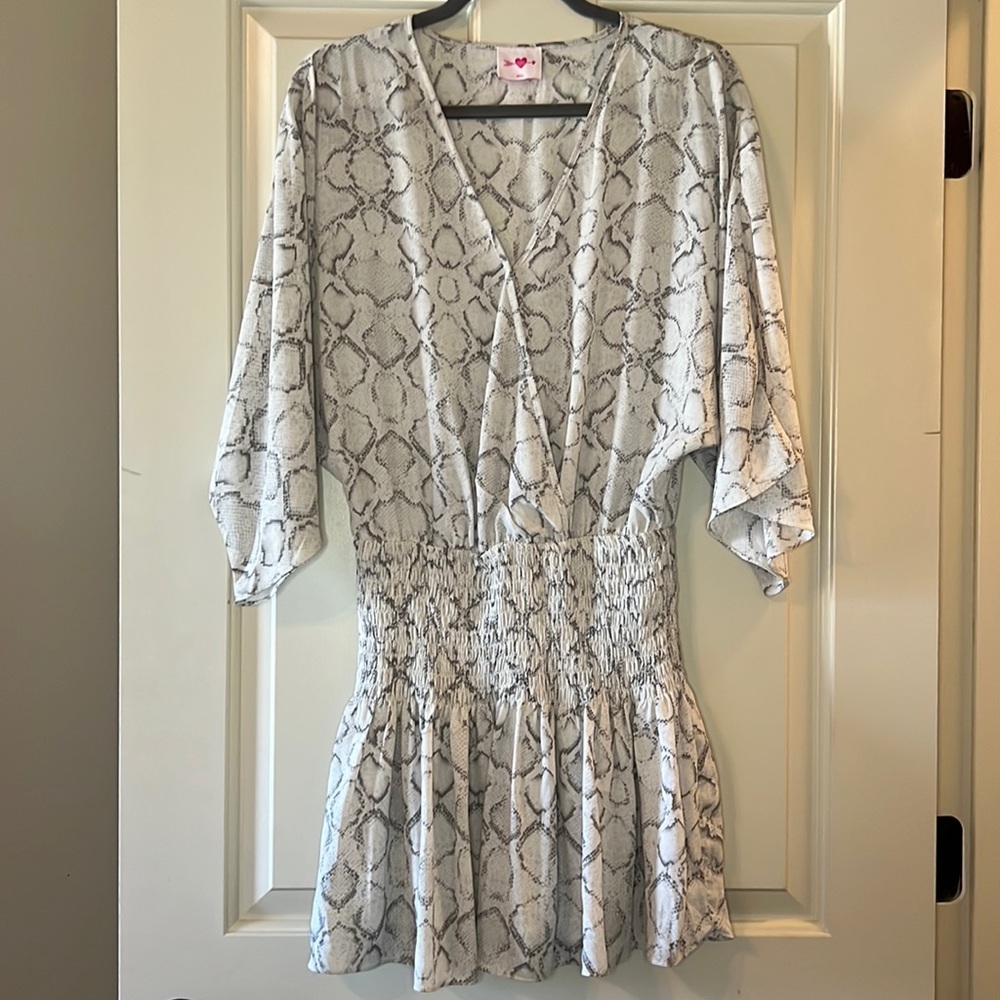 EUC BUDDY LOVE LENNOX SMOCKED WAIST MINI DRESS- SMALL